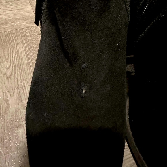 Jessica Simpson Chassie Black Suede Block Heel Booties - Picture 8 of 14